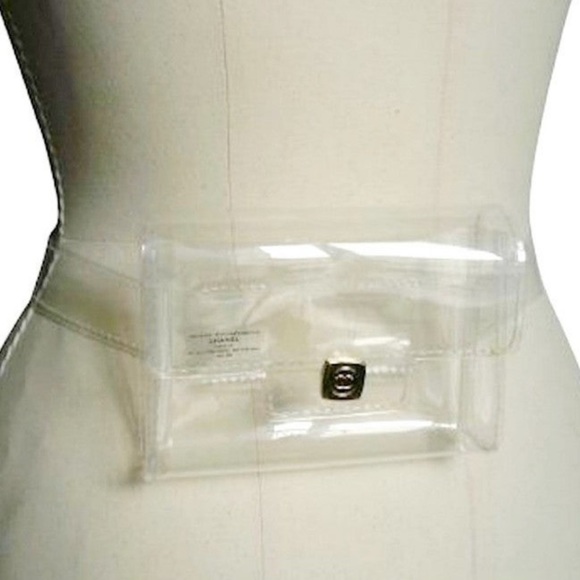 New in box RARE Chanel clear belt bag with logo buckle. Never used! - Picture 2 of 6